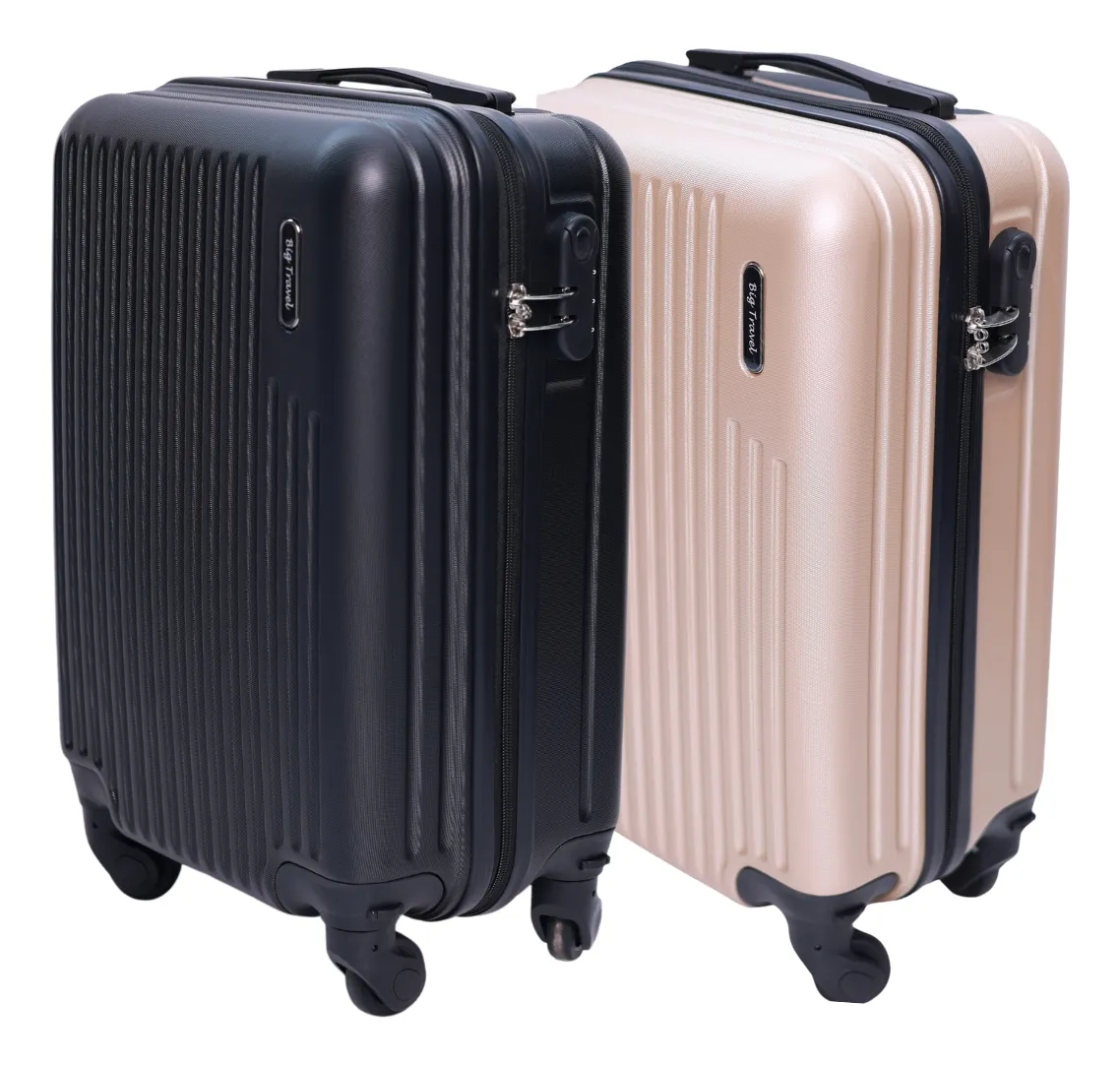 Kit Mala 10kg Casal Viagem Giratória Anti-furto Abs Férias