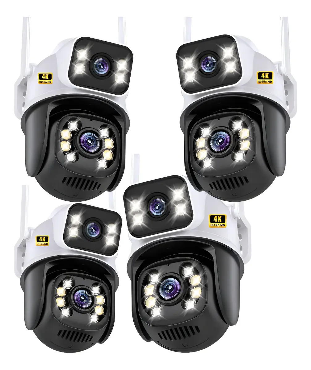 Kit com 4 Câmeras IP WiFi A28/A31 ICSee IP66 Casenn