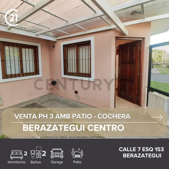 Duplex/ph Venta En Berazategui Centro  3 Ambientes Con Cochera