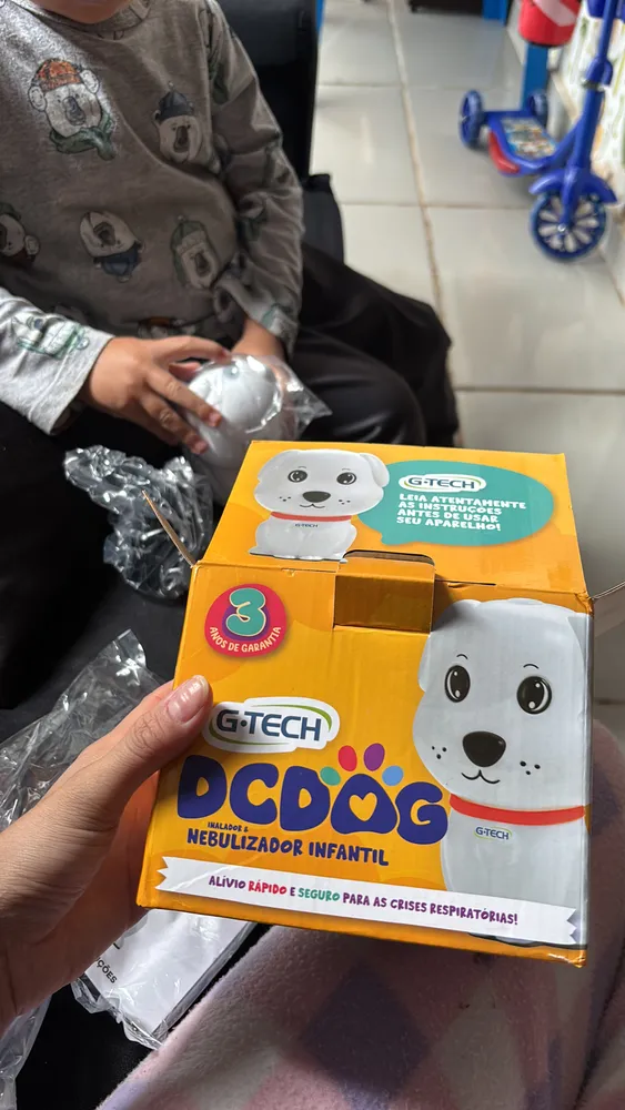 Inalador Nebulizador Superflow Plus Dcdog G-tech Cor Branco - Imagem 4