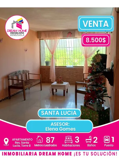 Apartamento En Venta Res. Santa Lucia. Torre B  Santa Lucia 
