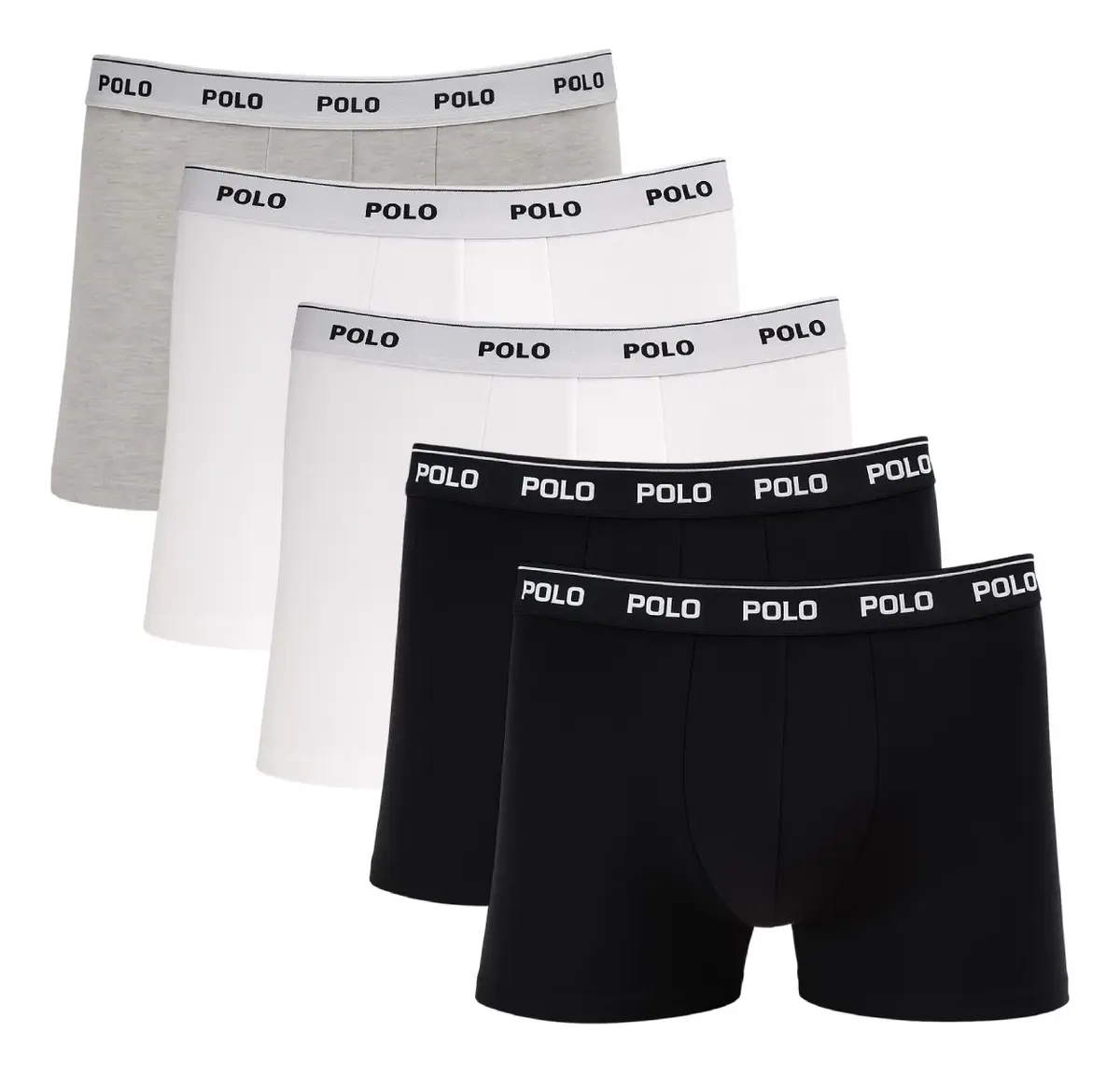 Kit 5 Cuecas Boxer Box Polo Star Cotton Algodão Masculina