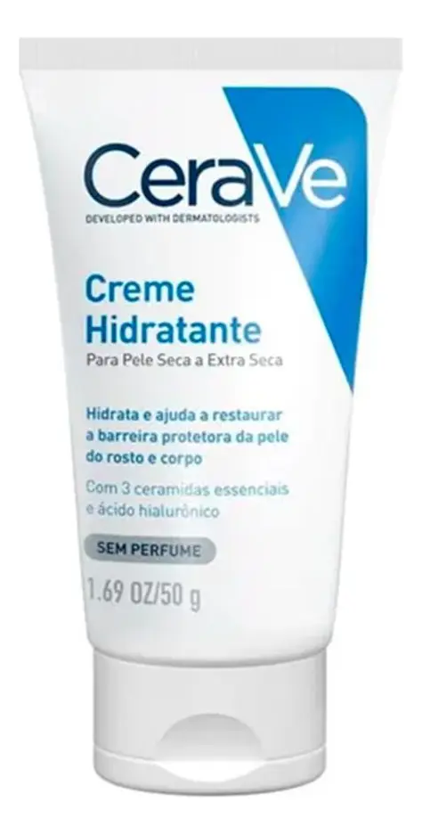 Creme Hidratante Pele Seca com 3 Ceramidas e Ácido Hialurônico CeraVe 50g — Vista Principal
