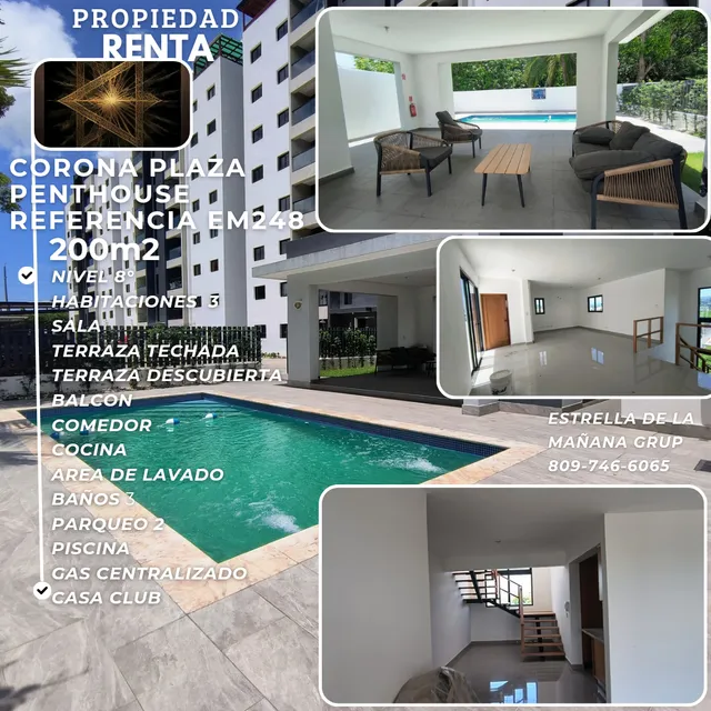 Penthouse Super Hermoso En Corona Plaza 