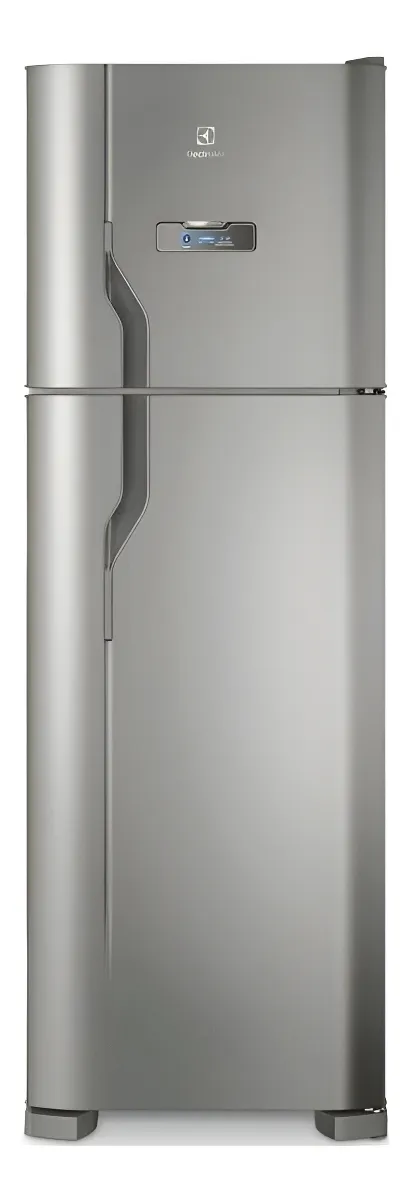 Geladeira Electrolux Frost Free 371L Turbo Congelamento Duplex Cor Inox DFX41 127v