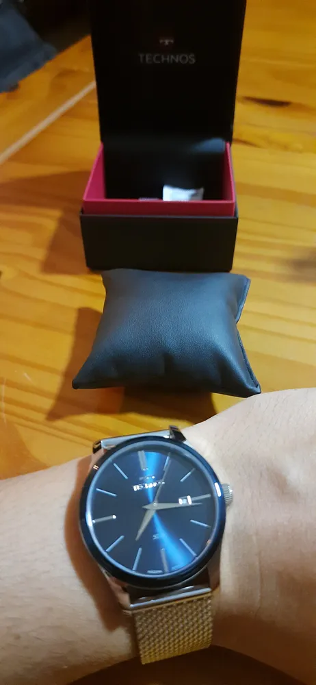 Relógio Technos Masculino Steel Bicolor 42mm Marinho Quartzo - Imagem 3