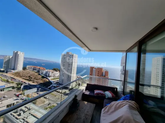 Venta Departamento Reñaca, 2d, 2b, Vista Al Mar, Estacionam.