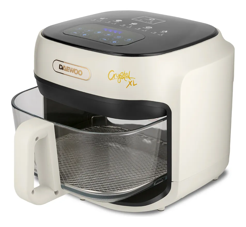Freidora De Aire Saludable Crystal Xl Vidrio Daewoo 7lts