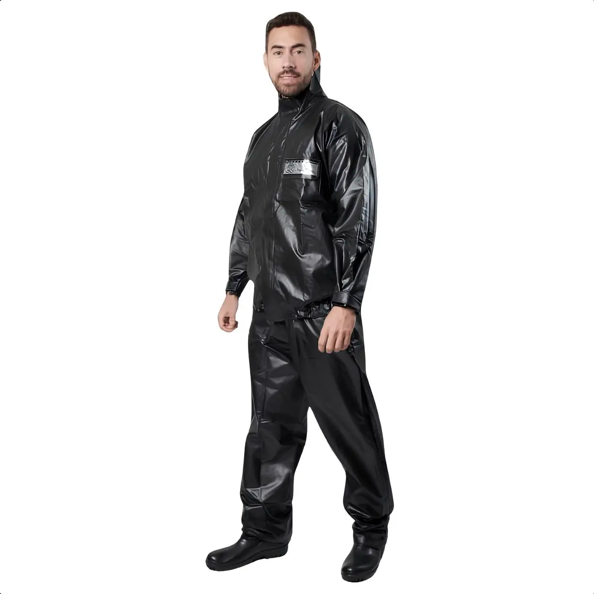 Capa Chuva Motoqueiro Pvc Impermeável Motoboy Emborrachada