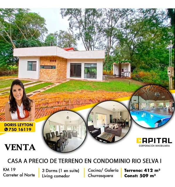Casa En Venta En Condominio Casas De Verano Rio Selva I