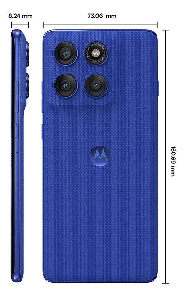 Smartphone Motorola Edge 60 Pro 5g - 256gb 24gb (12gb Ram+12gb Ram Boost) Tela Quad-curve Moto Ai 50mp Sony Camera Ultrarresistencia Militar Ip68 + Ip69 - Azul - Imagem 4