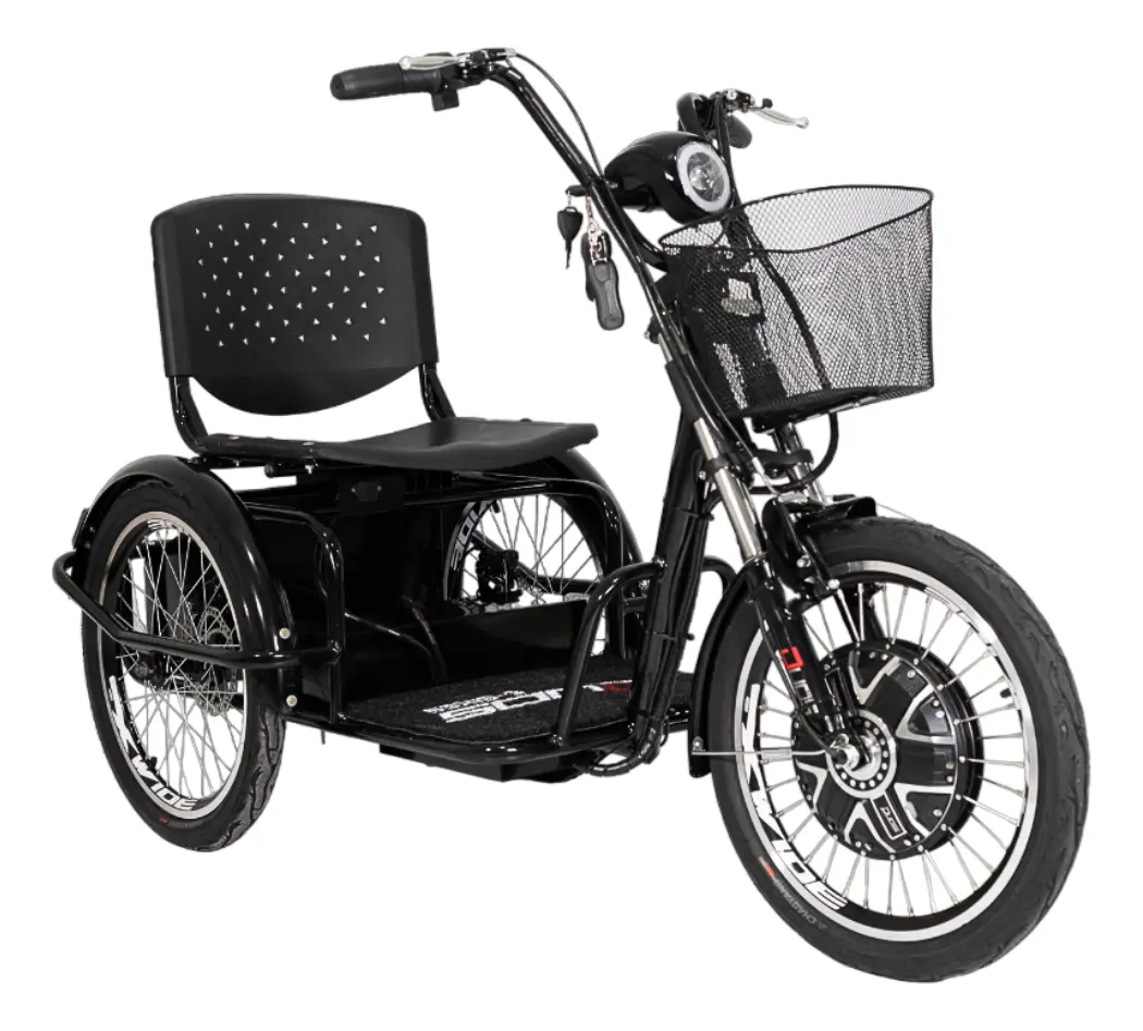 Triciclo Elétrico Duos Confortável Motor 800w