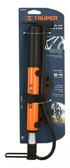 Inflador Manual Bomba Portátil Llantas Bicicleta BOM01B