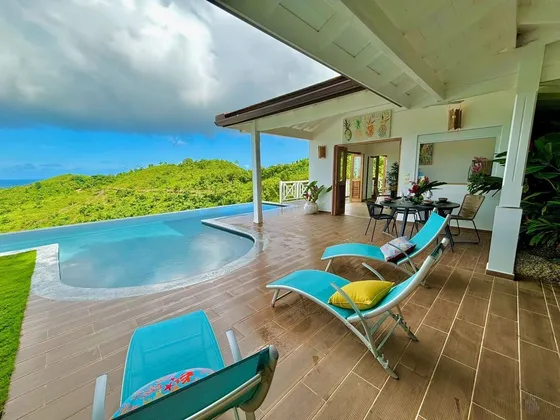 Se Vende Casa Con Vista Al Mar Loma Frente A Playa Coson En Las Terrenas