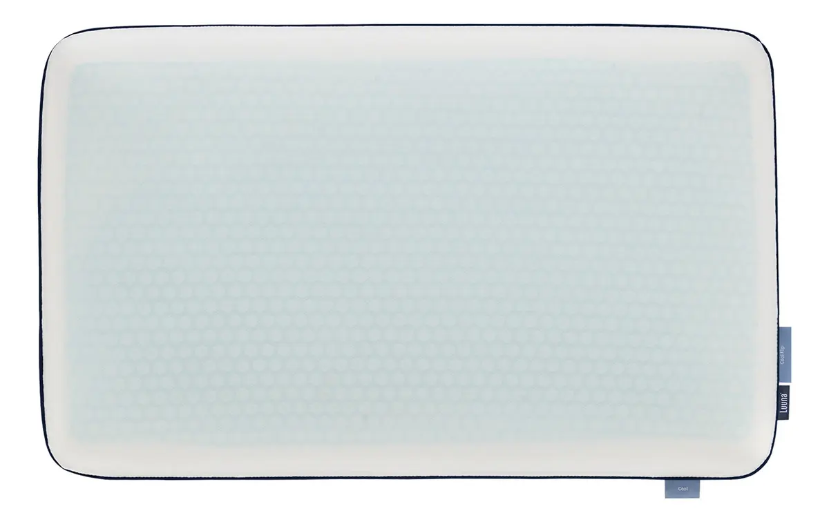 Travesseiro Luuna Cool Flip Memory Foam Dual Tech, PCM Refrescante, Capa Dupla Removível