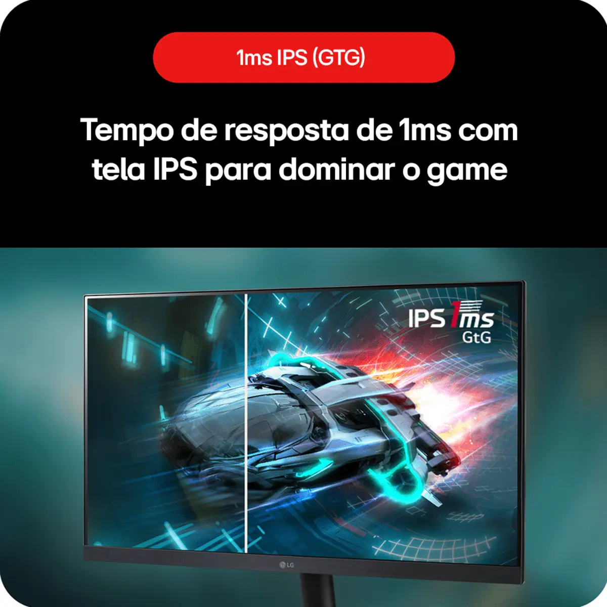 Monitor Gamer LG Ultragear 27 Ips, 180hz, 1ms (gtg), Nvidia G-sync , Amd Freesync, Hdr10, Srgb 99% - 27gs60f-b Preto 127/220v