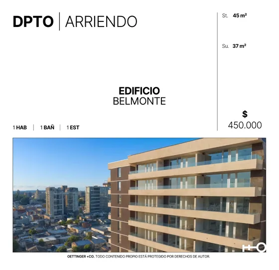 Departamento En Arriendo - Edificio Belmonte