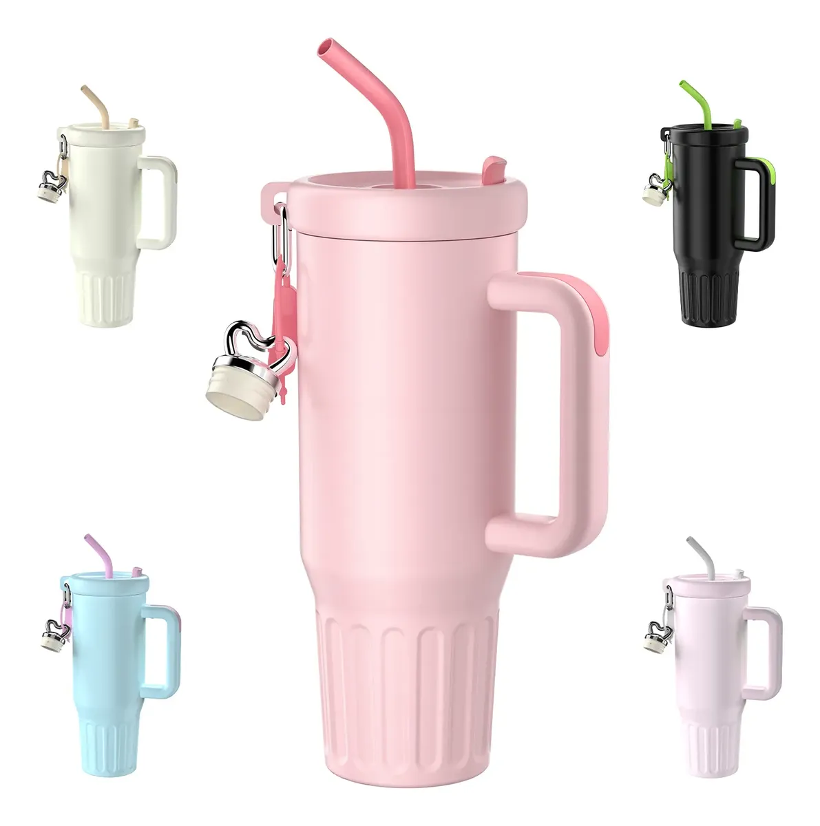 Copo Térmico Inóx 1200ml Anti-vazamento Com Tampa E Canudo