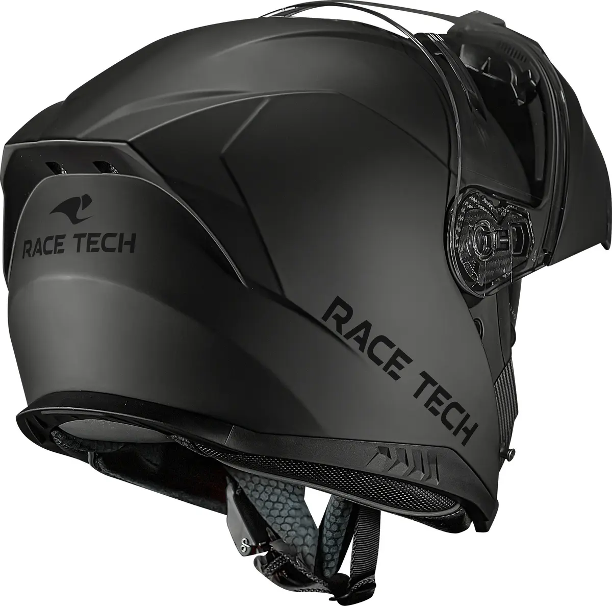 Capacete Race Tech Escamoteável Signal Monocolor Cinza Fosco Tamanho 62 — foto 4