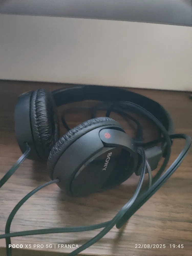 Fone de ouvido on-ear Sony ZX Series MDR-ZX110 MDR-ZX110 preto