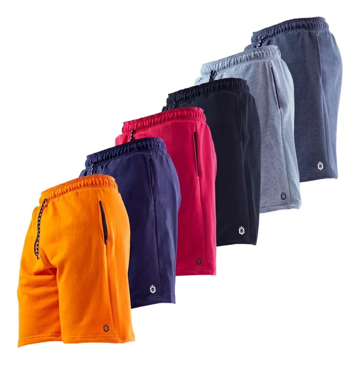 Kit 6 Bermuda Shorts De Moletom Masculino Academia Cross