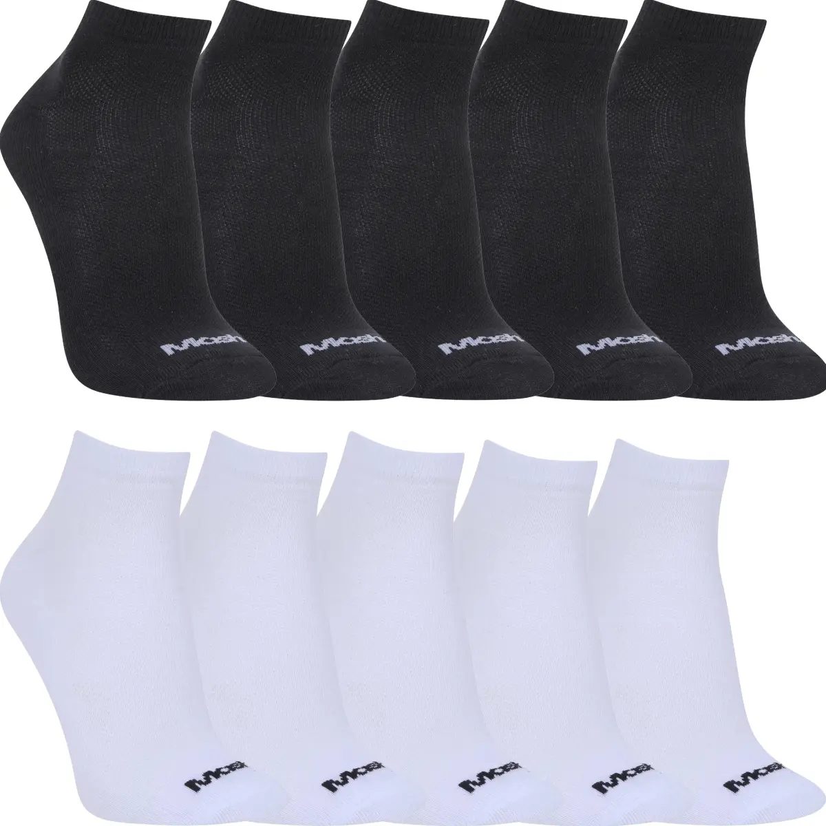 Kit Com 10 Meias Mash Cano Curto Esporte Unissex