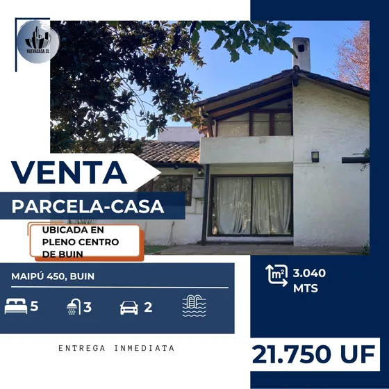 Hermosa Parcela En Buin A La Venta 
