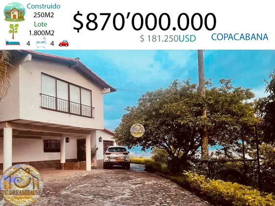 Bajo De Precio. Finca Moderna En Copacabana Bello Cerca De Todo Excelente Punto 