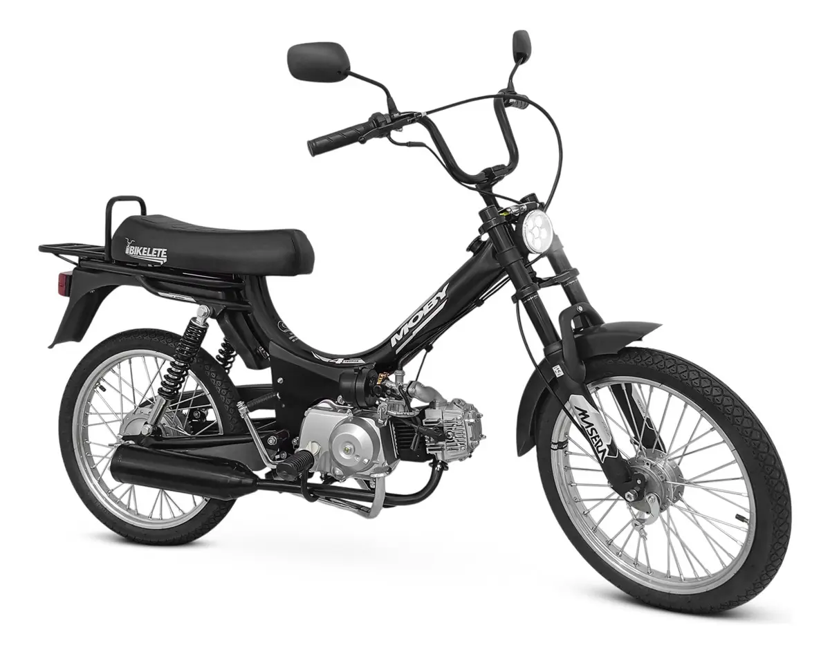 Bikelete Moby 4 Tempos 4 Marchas Cor Preto