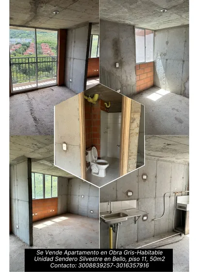 Venta Apartamento En Obra Gris, Unidad Sendero Silvestre, Bello-antioquia