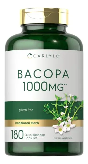 Suplemento Carlyle Bacopa Monnieri 1000 Mg 180 Cápsulas