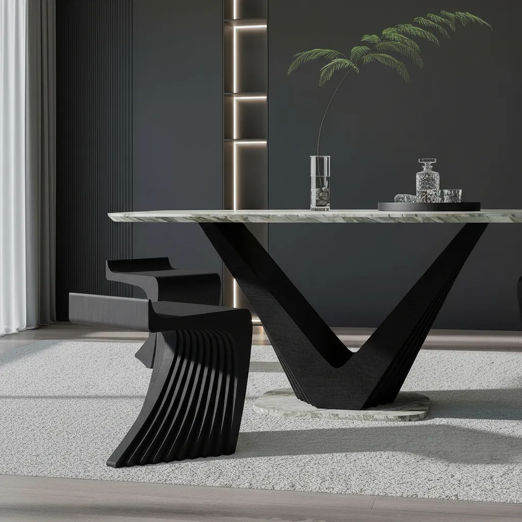 Banqueta Orgânica Ripada