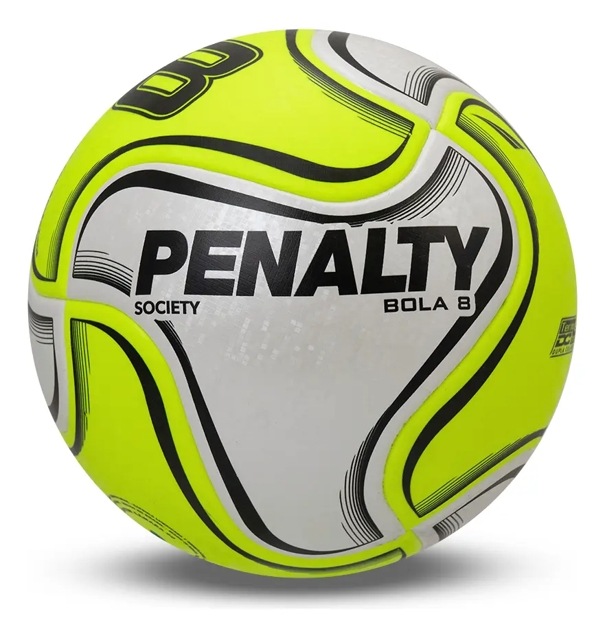 Bola de futebol Society Penalty 8 X Gomos Termotec Oficial Cor Amarelo