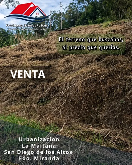 Fap_br. Parcela En La Urbanización La Maitana, En San Diego De Los Altos (sector Agua Mineral Los Alpes). Un Lugar Exclusivo, Seguro Y Con Ese Clima De Montaña Perfecto Que Tanto Buscas.