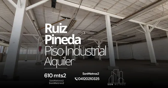 Piso Industrial Depósito Alquiler Ruiz Pineda 610 Mts2 Sonmetros2