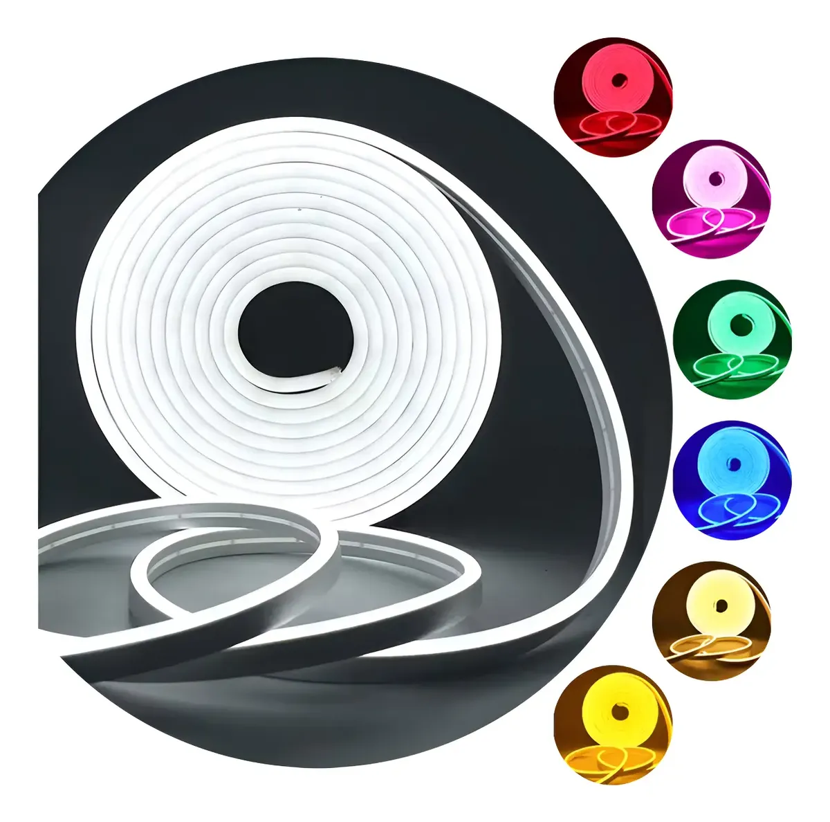 Kit Manguera Luz Led Neon 5 Mts+ Fuente + Ficha 12v Exterior - Llevalo hoy al mejor precio