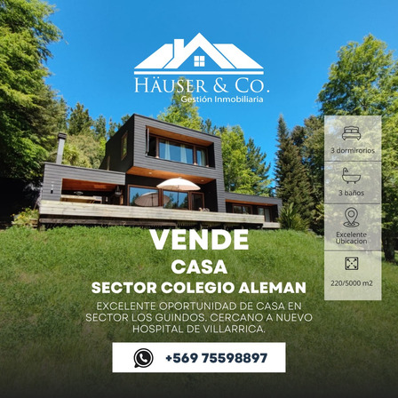 Excelente Casa 3 Dorm 2b Sector Colegio Aleman Villarrica Excelente Casa 3 Dorm 2b Sector Colegio Aleman Villarrica