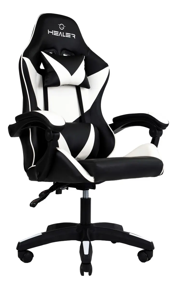 Cadeira Gamer Lancer Preta e Branca Healer