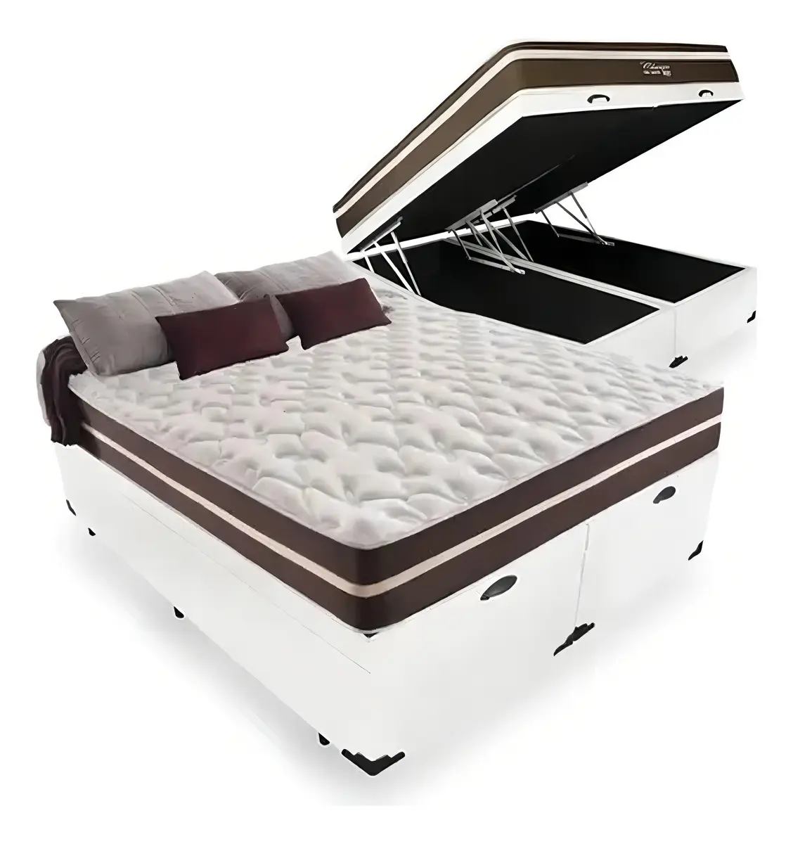 Cama Box Casal com Baú Anjos Classic Superlastic
