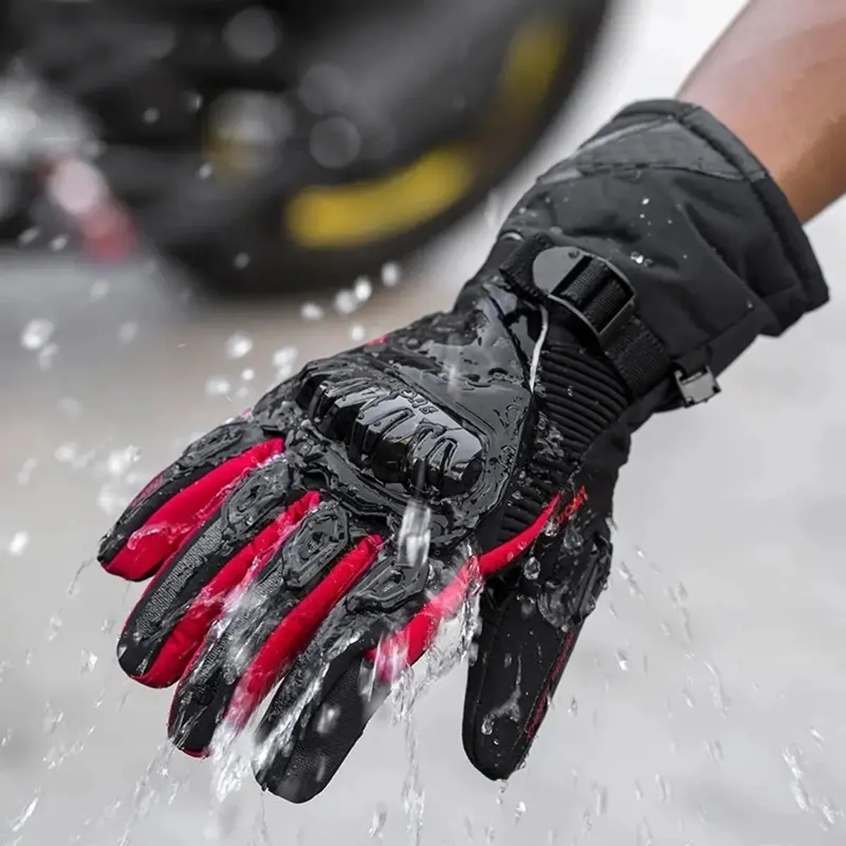 Luva Para Moto Suomy Inverno Impermeável Com Proteção Touch Screen — foto 6