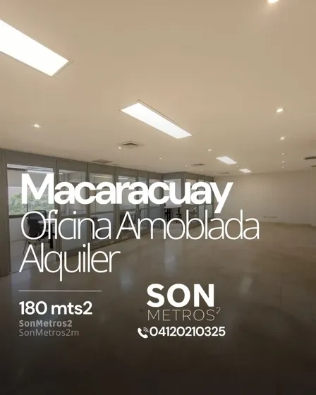 Oficina Alquiler Amoblada Macaracuay 180 Mts2. Sonmetros2
