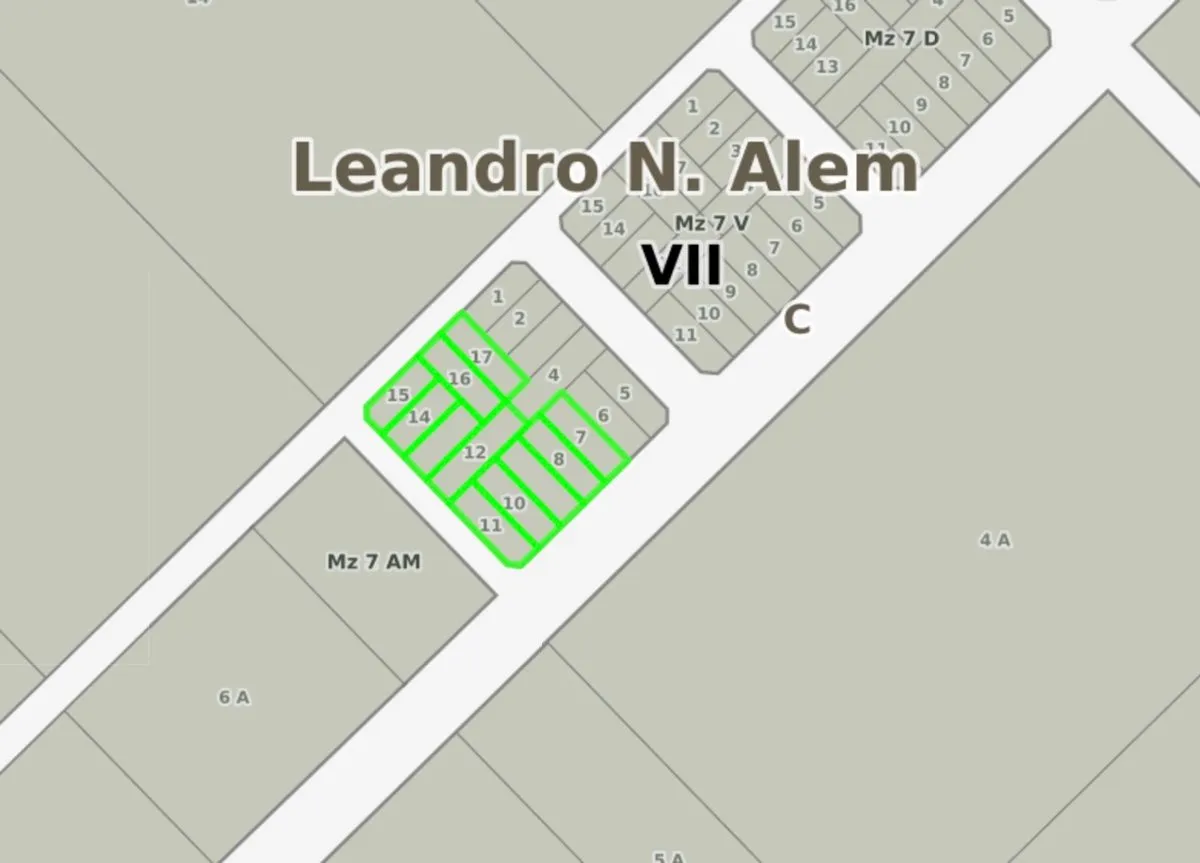 Lots for Sale in Leandro N. Alem