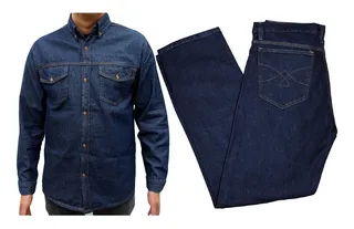 Conjunto de jeans para hombre sale