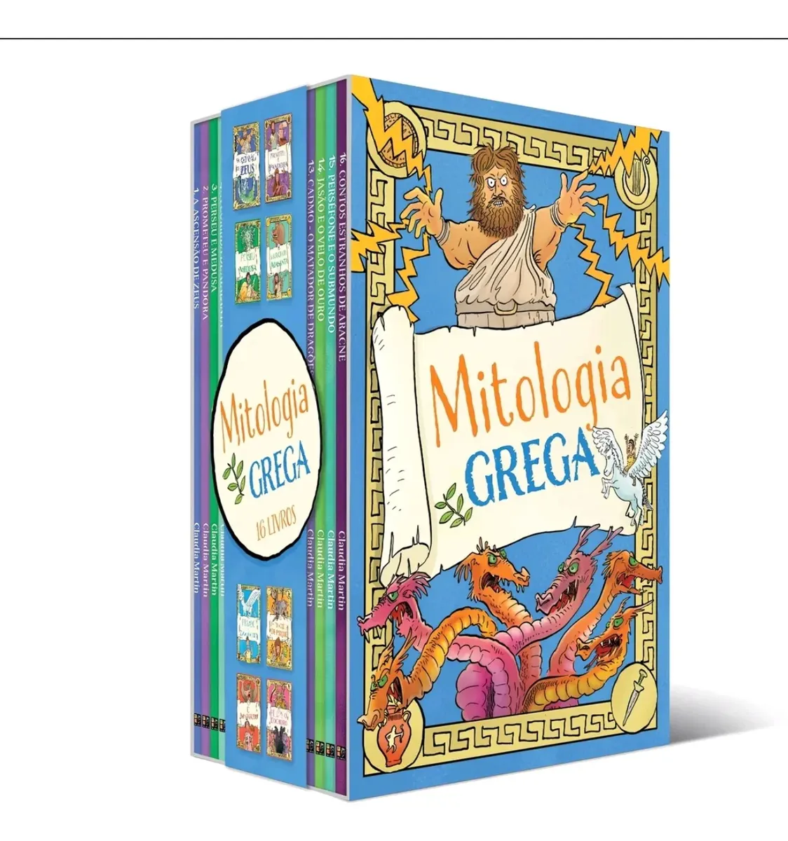 Box Coleção Mitologia Grega 16 Livros Claudia Martin