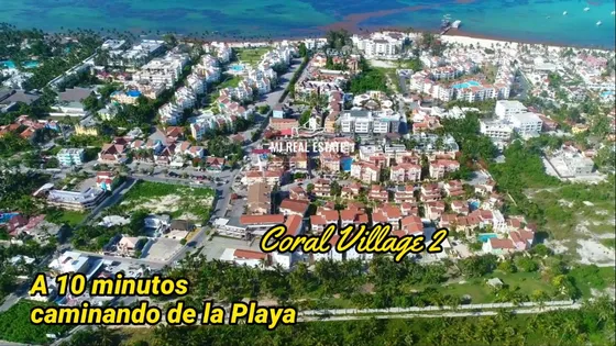 Apartamento Amueblado En Punta Cana, Los Corales, 2 Habitaciones A 10 Minutos Caminando A La Playa