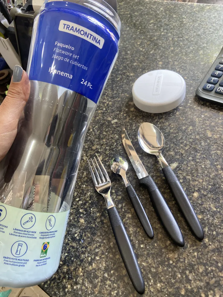 Faqueiro Tramontina Ipanema Inox 24 Pçs Serve Até 6 Pessoas Cor Branco - Imagem 4