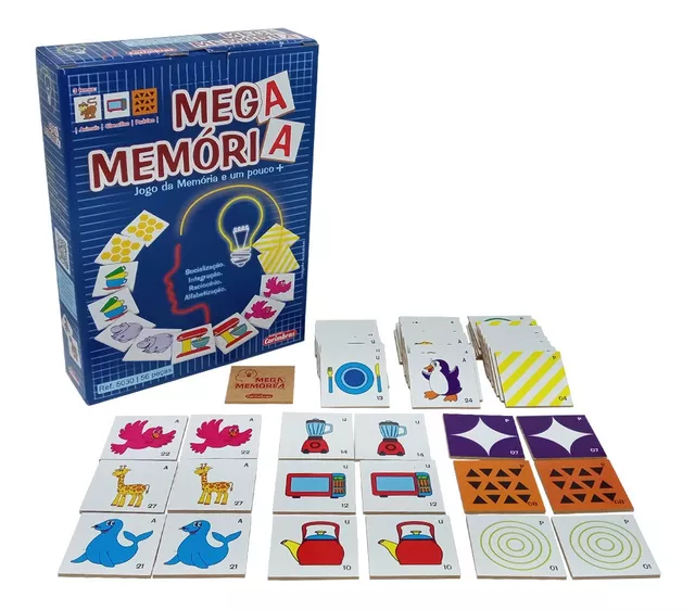 Jogo Infantil Big Box 4 Jogos Educativo Peças Grande Madeira