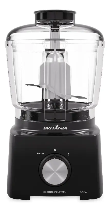 Processador Britânia 420W 1 Velocidade Preto BMN04A
