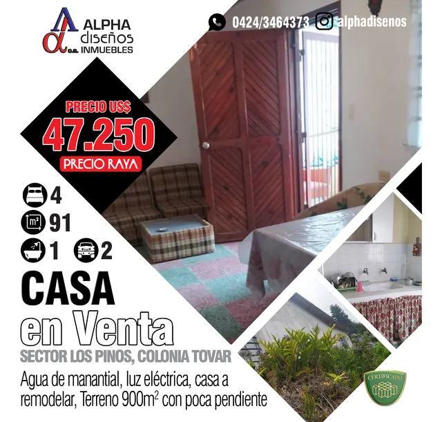 Casa Para Remodelar En El Sector Los Pinos