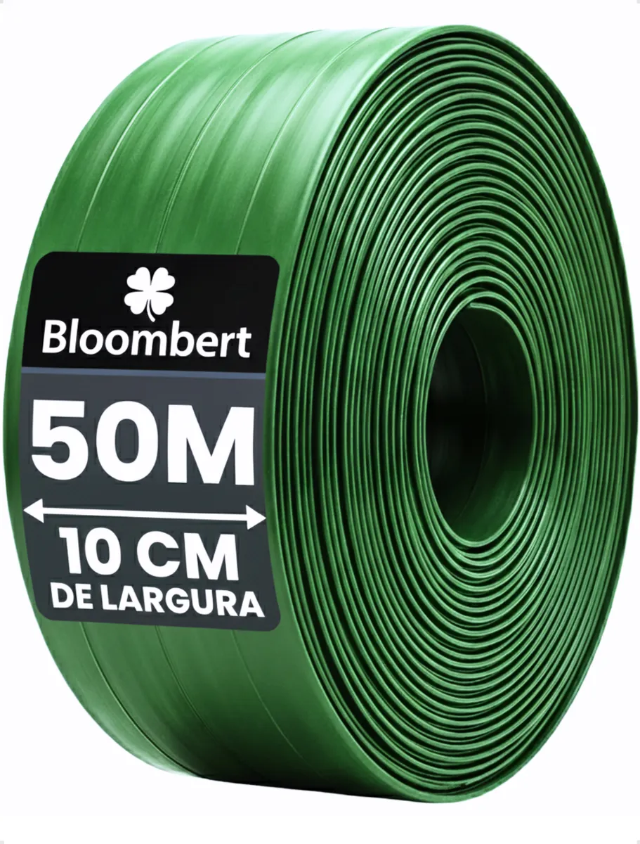 Limitador De Grama Separador Delimitador Jardim Com Borda Verde